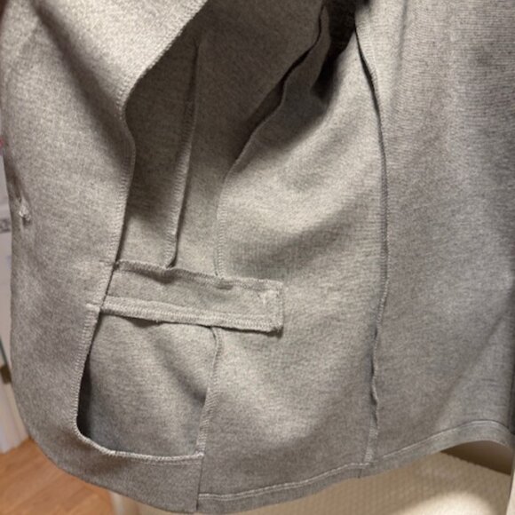 Style & Co Shimmer Metallic Blazer Jacket PM Shoulder Pads Button-Front - Picture 8 of 9